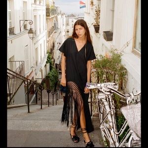 Zara fringe tunic dress